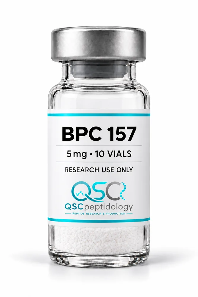 BPC-157 5mg (10 buteliukų pakuotė) QSC Peptidology